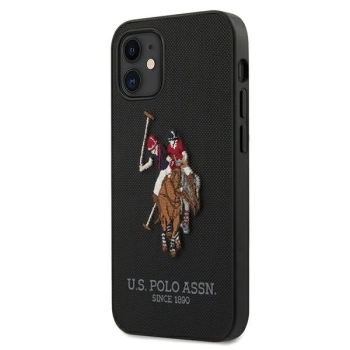 Etui U.S. Polo Assn. Embroidery Collection na iPhone 12 mini - czarne