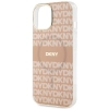 Etui DKNY IML Mono & Stripe MagSafe na iPhone 15 Plus / 14 Plus - różowe