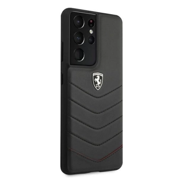 Etui Ferrari Off Track Quilted na Samsung Galaxy S21 Ultra - czarne