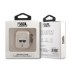 Etui Karl Lagerfeld Glitter Karl's Head na AirPods 1/2 - złote