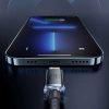 Baseus Crystal Shine Series kabel przewód USB do szybkiego ładowania i transferu danych USB Typ A - Lightning 2,4A 2m czarny (CAJY000101)