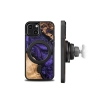 Etui z drewna i żywicy na iPhone 13 Mini MagSafe Bewood Unique Violet - fioletowo-czarne