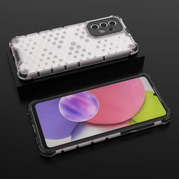 Honeycomb etui pancerny pokrowiec z żelową ramką Samsung Galaxy A33 5G przezroczysty