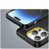 Carbon Case etui iPhone 14 Pro Max elastyczny żelowy pokrowiec na tył plecki czarny