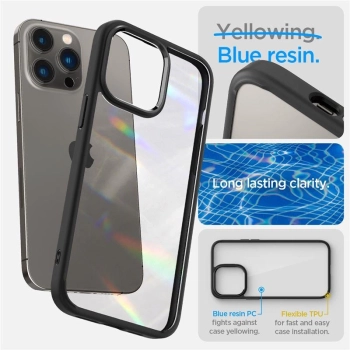 Etui Spigen Ultra Hybrid na iPhone 14 Pro - czarny mat