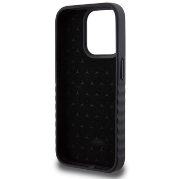 Etui Mercedes Smooth Leather na iPhone 15 Pro Max - czarne