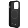 Etui AMG Leather Curved Lines MagSafe na iPhone 14 Pro - czarne