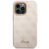 Etui Guess 4G Vintage Gold Logo na iPhone 14 Pro - różowe