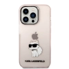 Etui Karl Lagerfeld Ikonik Choupette na iPhone 14 Pro - różowe
