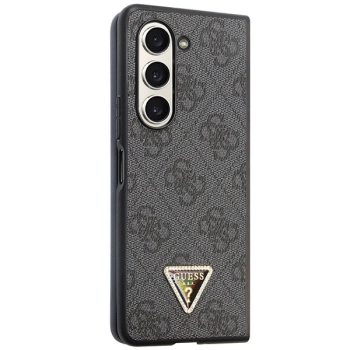 Etui Guess Leather 4G Diamond Triangle na Samsung Galaxy Z Fold 5 - czarne