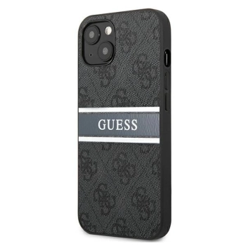 Etui Guess 4G Stripe na iPhone 13 - szare