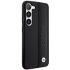 Etui BMW Leather Textured & Stripe na Samsung Galaxy S23+ - czarne