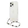 Etui Guess White Pearl na iPhone 13 Pro Max - przezroczyste