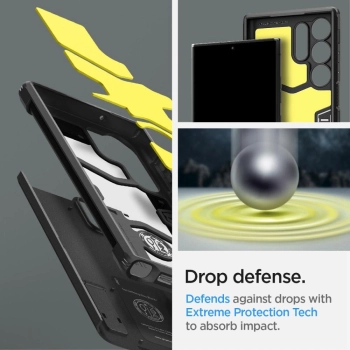 Etui Spigen Tough Armor na Samsung Galaxy S23 Ultra - czarne