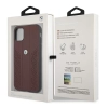 Etui BMW Leather Curve Perforate na iPhone 11 / Xr - czerwone