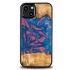 Etui z drewna i żywicy na iPhone 13 Bewood Unique Vegas - różowo-niebieskie