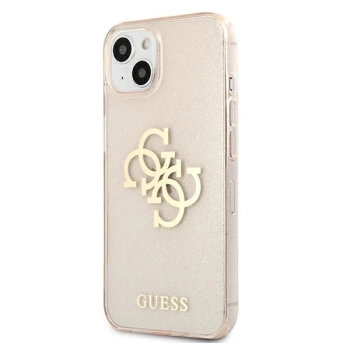 Etui Guess Glitter 4G Big Logo na iPhone 13 mini - złote