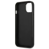 Etui Guess Saffiano Triangle Logo na iPhone 14 - srebrne