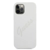Etui Guess Script Vintage na iPhone 12 / iPhone 12 Pro - kremowe