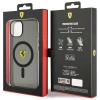 Etui Ferrari Translucent MagSafe na iPhone 14 Plus - czarne