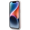 Etui Guess 4G Metal Gold Logo na iPhone 15 Plus - różowe