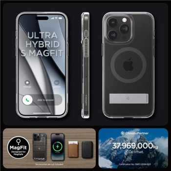 Spigen Ultra Hybrid S MagSafe, graphite - iPhone 15 Pro