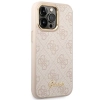 Etui Guess 4G Vintage Gold Logo na iPhone 14 Pro - różowe