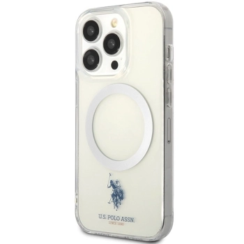 Etui U.S. Polo Assn. MagSafe Collection do iPhone 15 Pro - przezroczyste