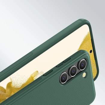 Nillkin Super Frosted Shield Pro etui Samsung Galaxy S23+ pancerny pokrowiec + podstawka na telefon zielone