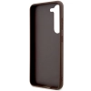 Etui Guess 4G Metal Gold Logo na Samsung Galaxy S23+ - brązowe