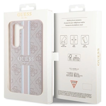 Guess GUHCS23MP4RPSP S23+ S916 różowy/pink hardcase 4G Printed Stripe