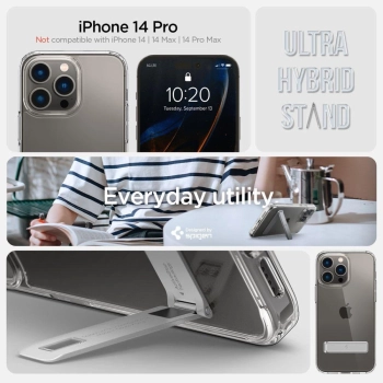 SPIGEN ULTRA HYBRID ”S” IPHONE 14 PRO CRYSTAL CLEAR