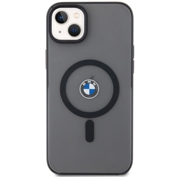 Etui BMW Signature MagSafe na iPhone 14 Plus - czarne