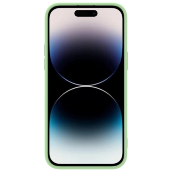 Nillkin CamShield Silky Silicone Case etui iPhone 14 Pro pokrowiec z osłoną na aparat zielony