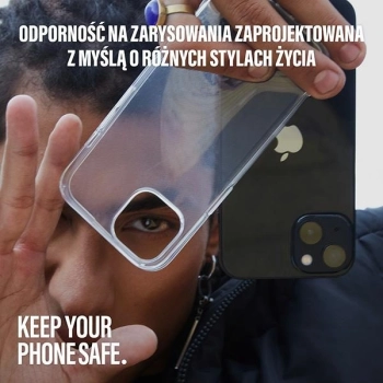 Etui SAFE by PanzerGlass z TPU z recyklingu na iPhone 15 Plus - przezroczyste