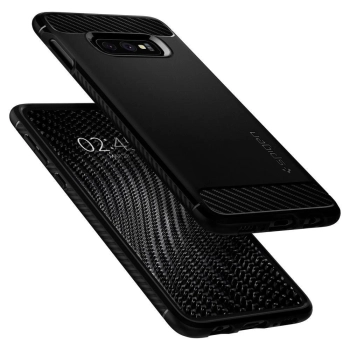 Etui Spigen Rugged Armor na Samsung Galaxy S10E - czarny mat