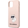 Etui Karl Lagerfeld Silicone Choupette na iPhone 12 / iPhone 12 Pro - różowe