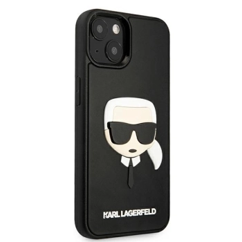 Etui Karl Lagerfeld 3D Rubber Karl's Head na iPhone 13 mini - czarne