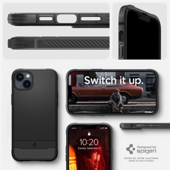 Etui Spigen Rugged Armor Mag z MagSafe na iPhone 14 - czarny mat