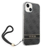 Etui Guess 4G Print Strap na iPhone 14 - czarne