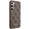 Etui Guess 4G Metal Gold Logo na Samsung Galaxy S23+ - brązowe