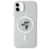 Etui Karl Lagerfeld Karl&Choupette Glitter MagSafe na iPhone 11 / Xr - przezroczyste