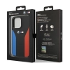 Etui BMW Silicone Blue&Red Stripes M Collection na iPhone 15 Pro Max - czarne