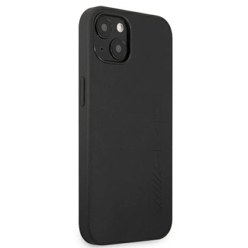 Etui AMG Leather Hot Stamped na iPhone 13 mini - czarne