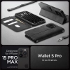 Etui Spigen Wallet S Pro na iPhone 15 Pro Max - czarne