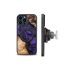 Etui z drewna i żywicy na iPhone 13 Pro Max MagSafe Bewood Unique Violet - fioletowo-czarne