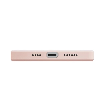 Etui Uniq Lino Hue na iPhone 12 Pro Max - różowe