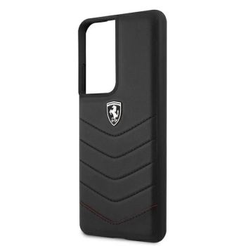 Etui Ferrari Off Track Quilted na Samsung Galaxy S21 Ultra - czarne