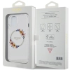 Etui Guess IML Flowers Wreatch MagSafe na iPhone 15 / 14 / 13 - przezroczyste