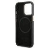 Etui Guess 4G Logo Plate MagSafe na iPhone 14 Pro Max - czarne